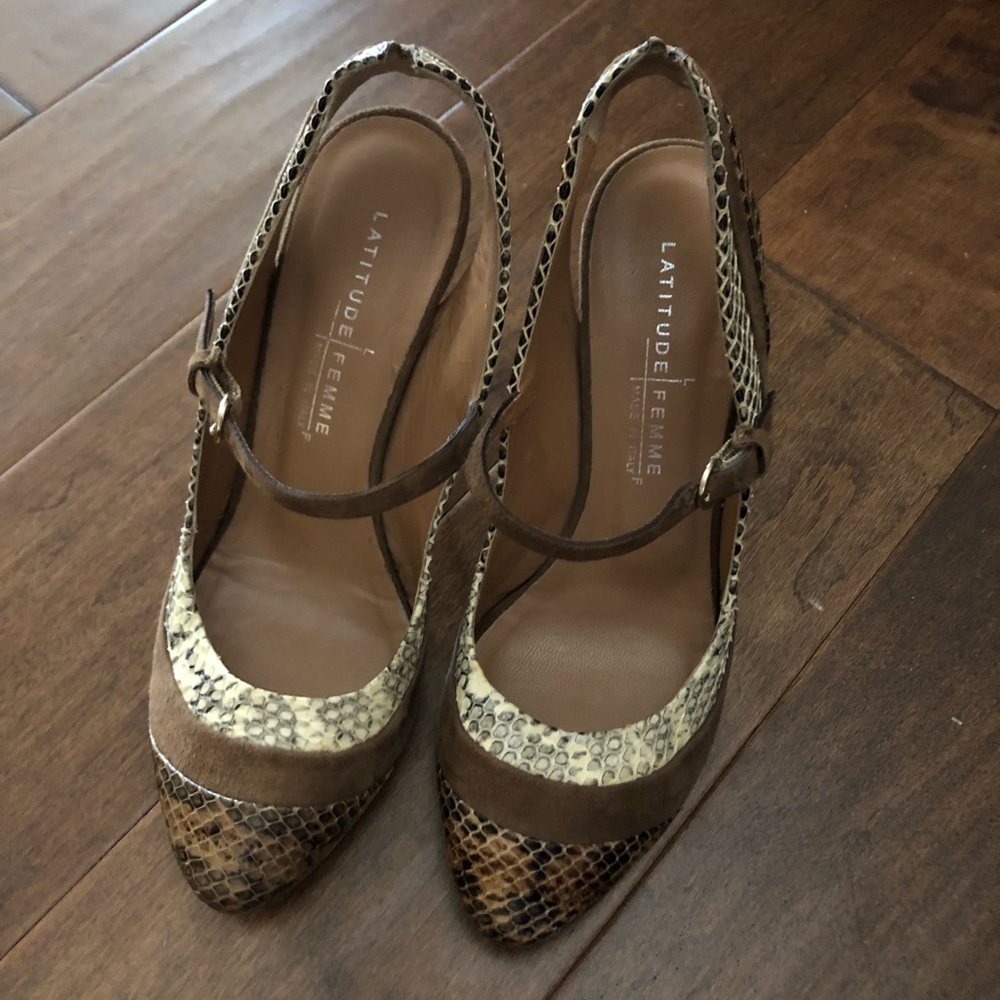 Size 38 vero cuoio latitude femme heels